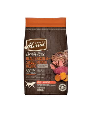 MERRICK PET CARE, INC. Merrick Grain Free Real Texas Beef and Sweet Potato Dry Dog Food