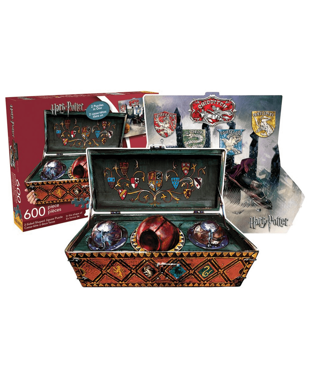 Harry Potter Quidditch Set (Double Sided Shaped Puzzle, 600pc)