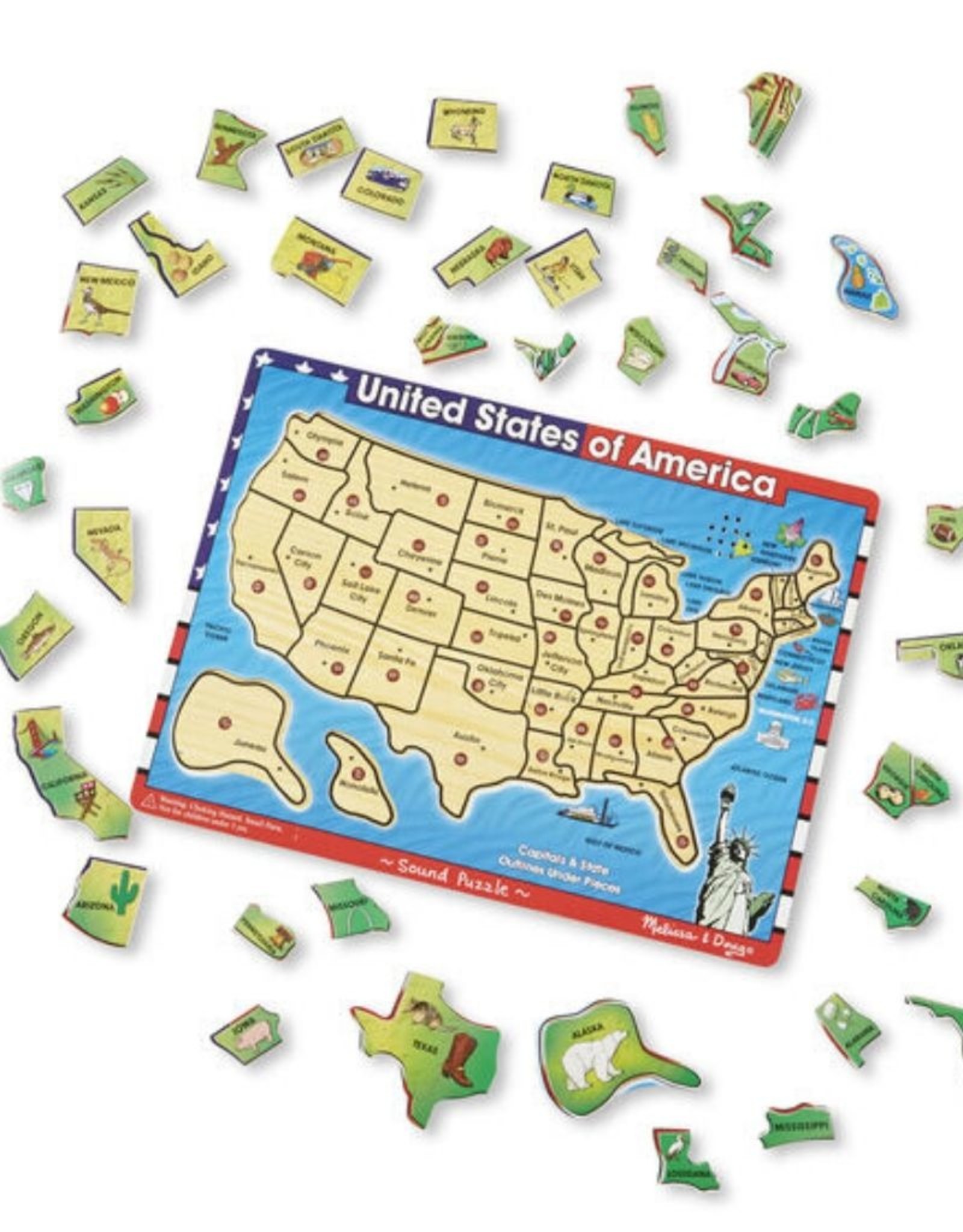 Melissa and Doug See & Hear Puzzle (USA Map)