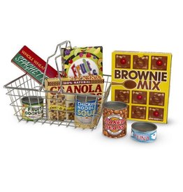 Melissa and Doug Let's Play House! Grocery Basket with Play Food