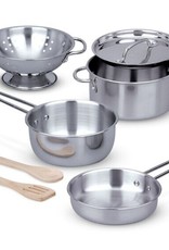 Melissa and Doug Stainless Steel Pots & Pans