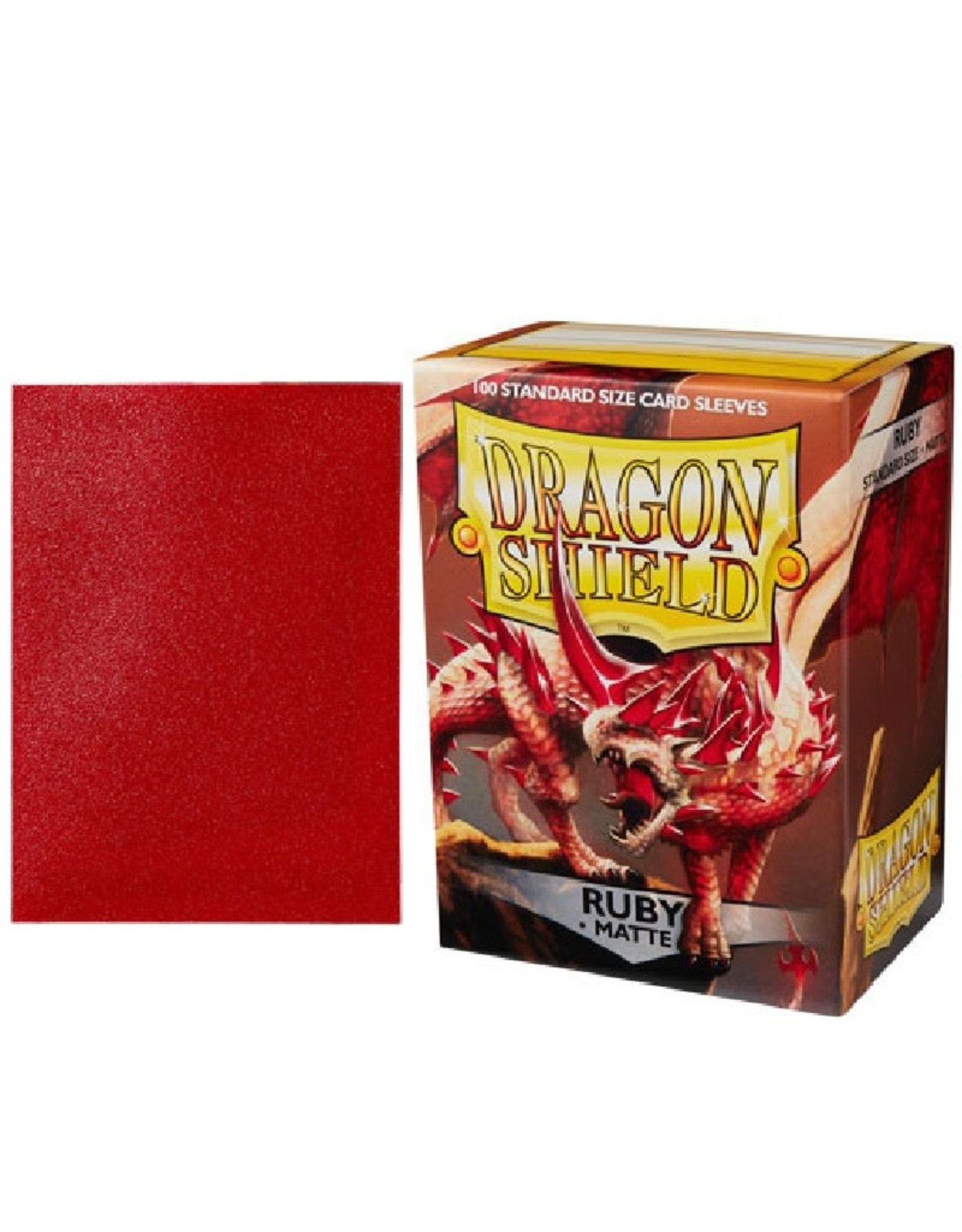 Dragon Shield deck protectors card sleeves Matte for Standard card Black,  Ruby..
