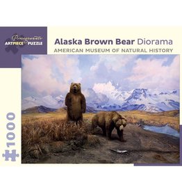 Pomegranate Alaska Brown Bear Diorama (1000pc)