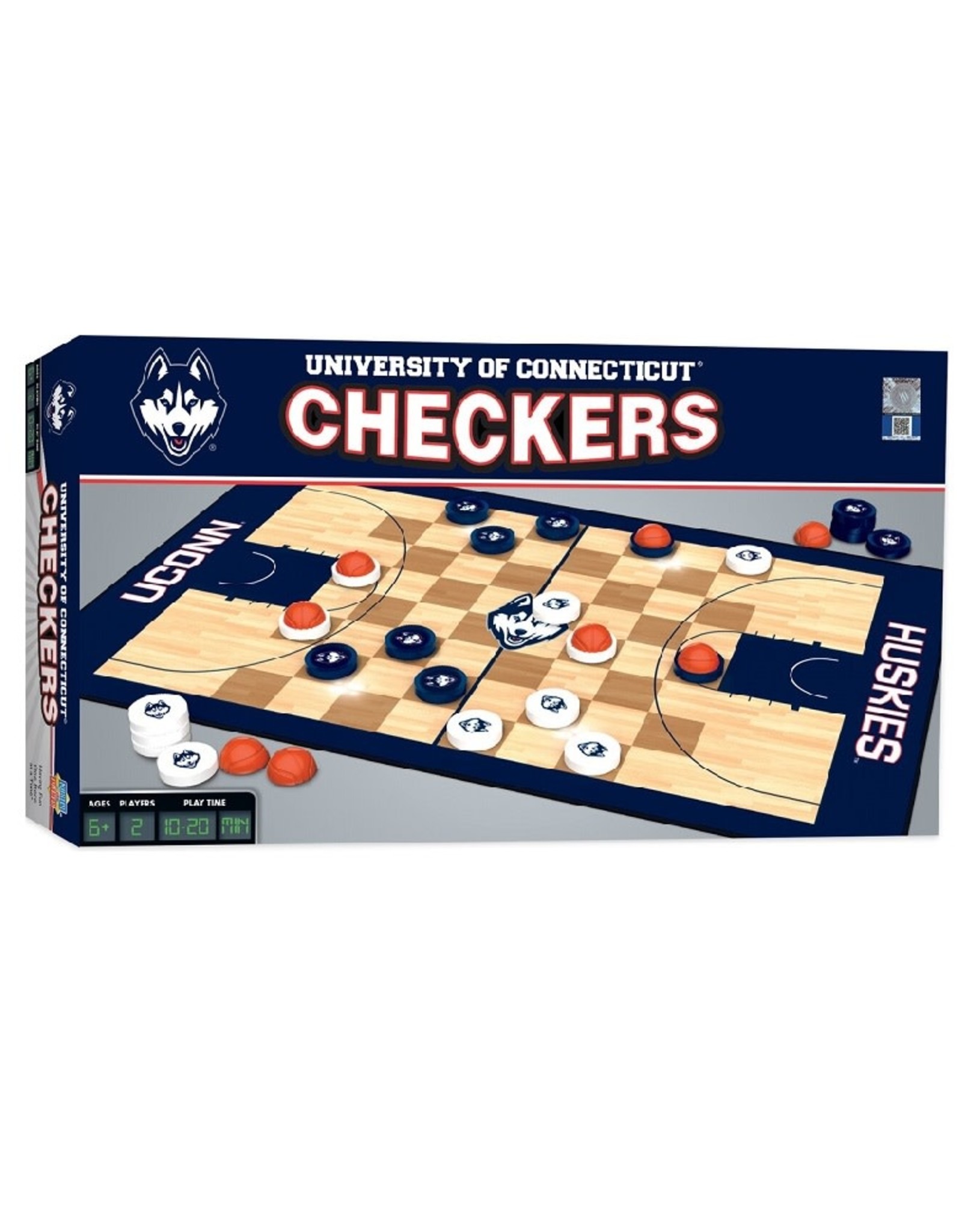 MasterPieces NCAA Connecticut Huskies Checkers Board Game MasterPieces NCAA Connecticut Huskies Checkers Board Game