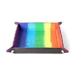 Velvet Folding Dice Tray (Rainbow)