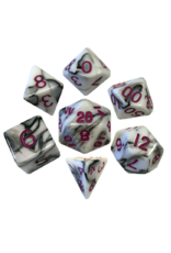Polyhedral Dice Set: Marble - Purple