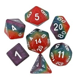 Polyhedral Dice Set: Opaque - Rainbow