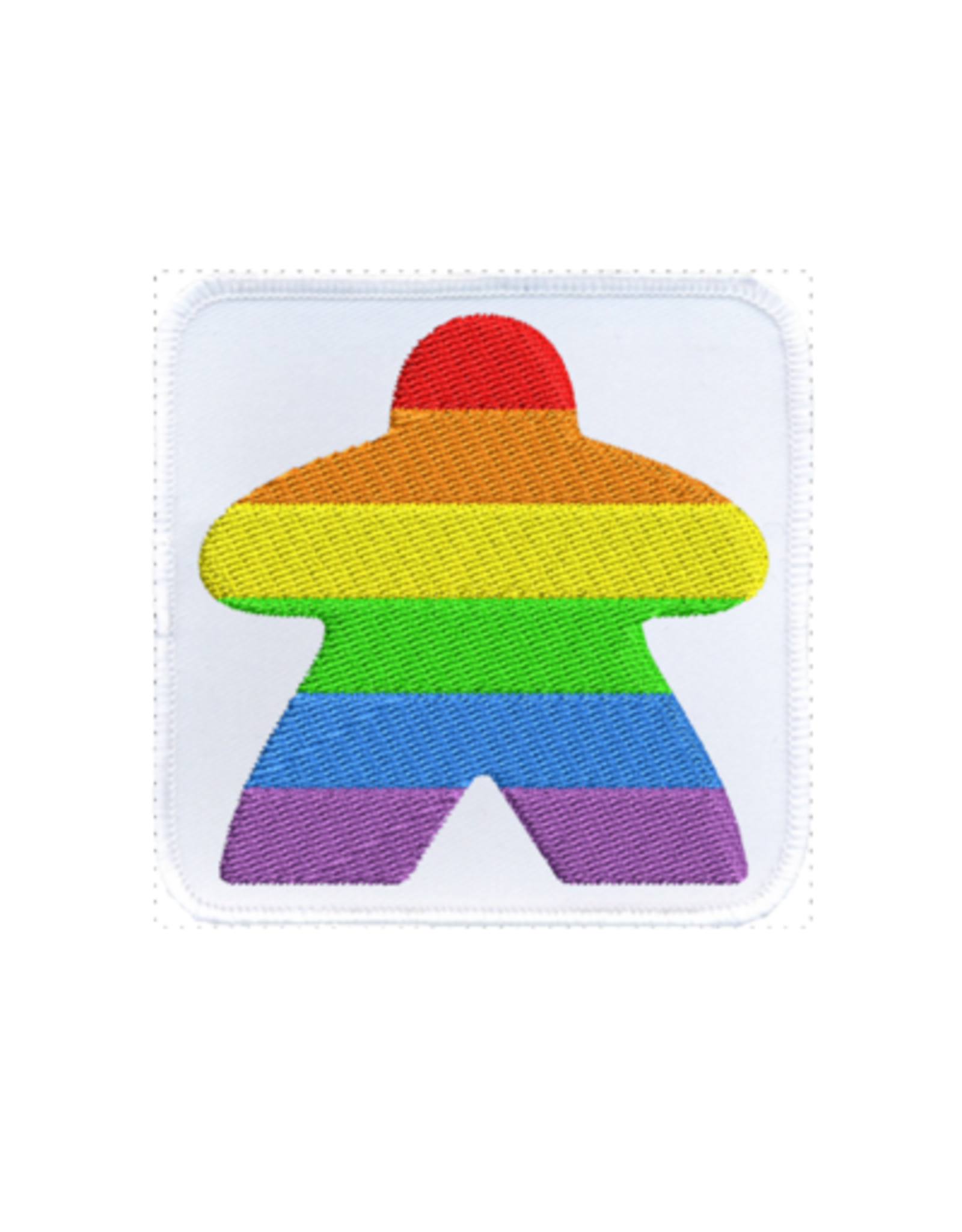 Rainbow Meeple (White) - Family Fun Hobbies