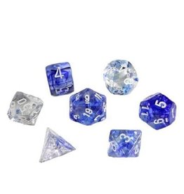 Polyhedral Dice Set (Nebula Dark Blue w/White)