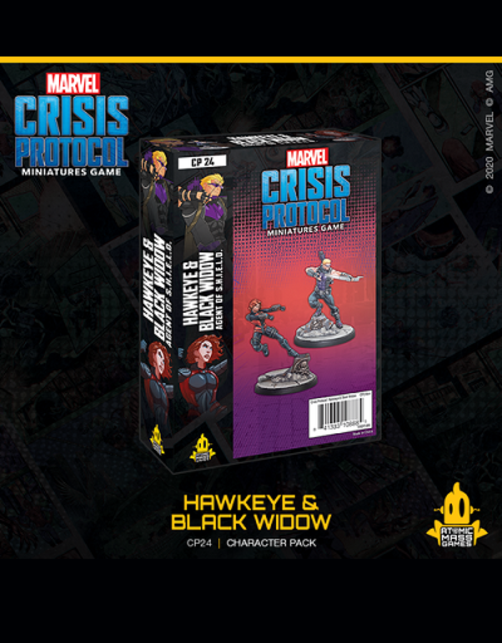 Atomic Mass Games Marvel Crisis Protocol: Hawkeye & Black Widow