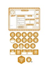 Wizards of the Coast D&D Token Set: Monk Set (Player Board & 22 Tokens)