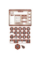 Wizards of the Coast D&D Token Set: Barbarian Set (Player Board & 22 Tokens)