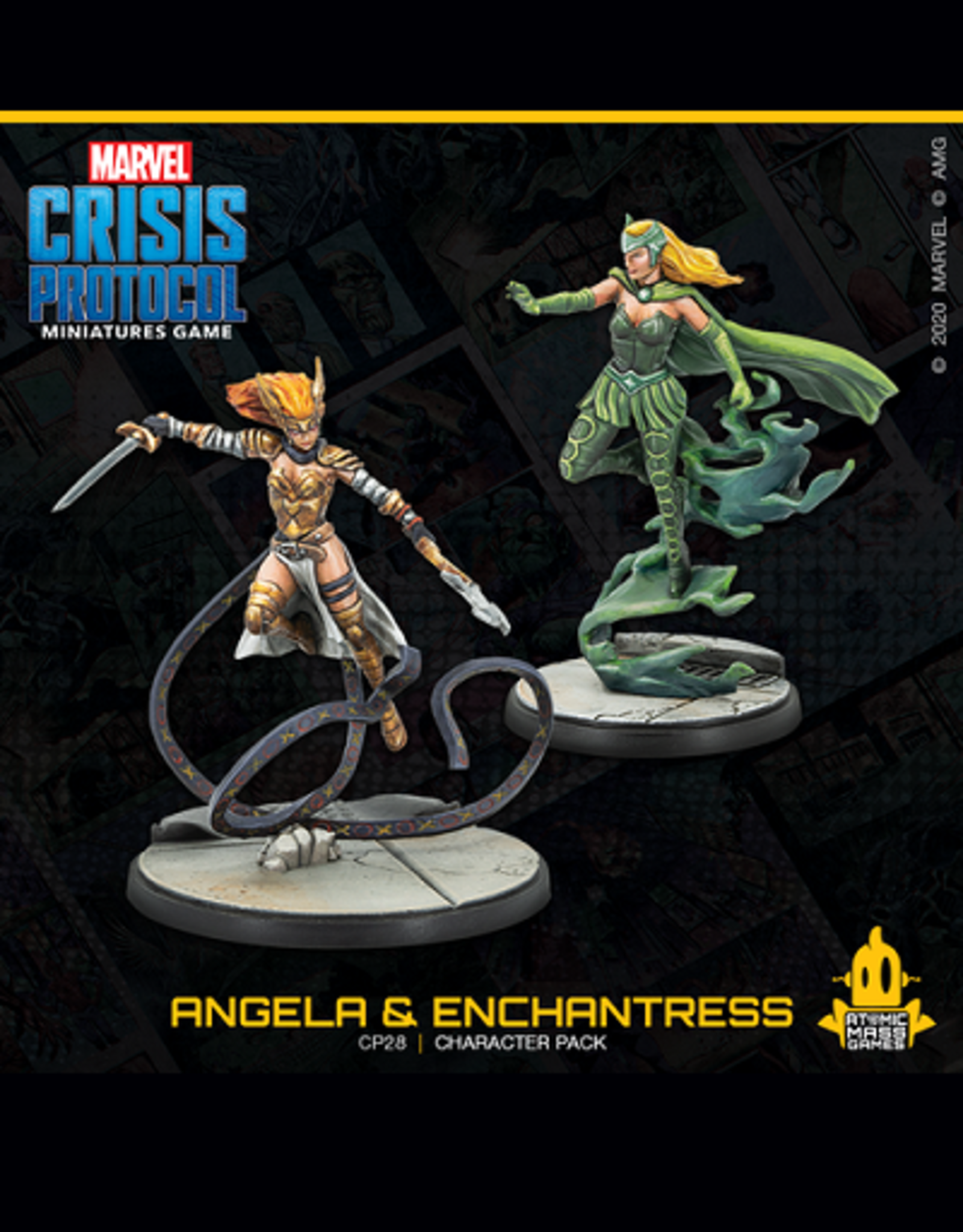 Atomic Mass Games Marvel Crisis Protocol: Angela and Enchantress