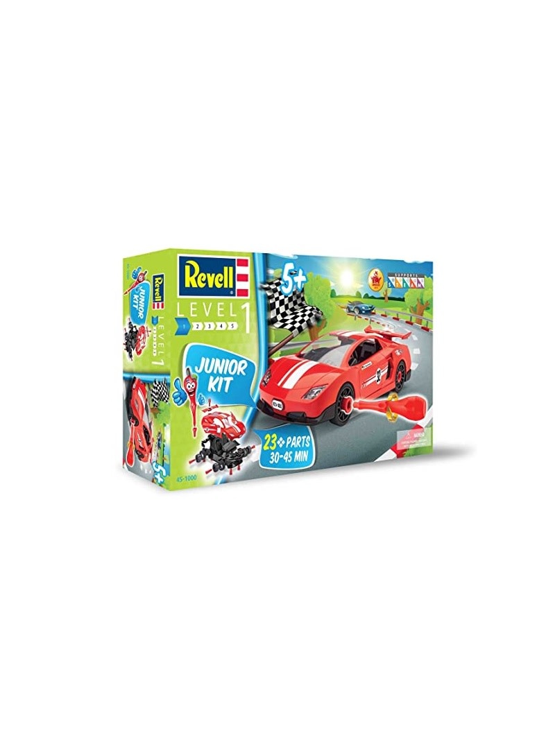 voor mij Verzakking klinker Revell Junior Kit (Build-it-Yourself Race Car, Red) - Family Fun Hobbies