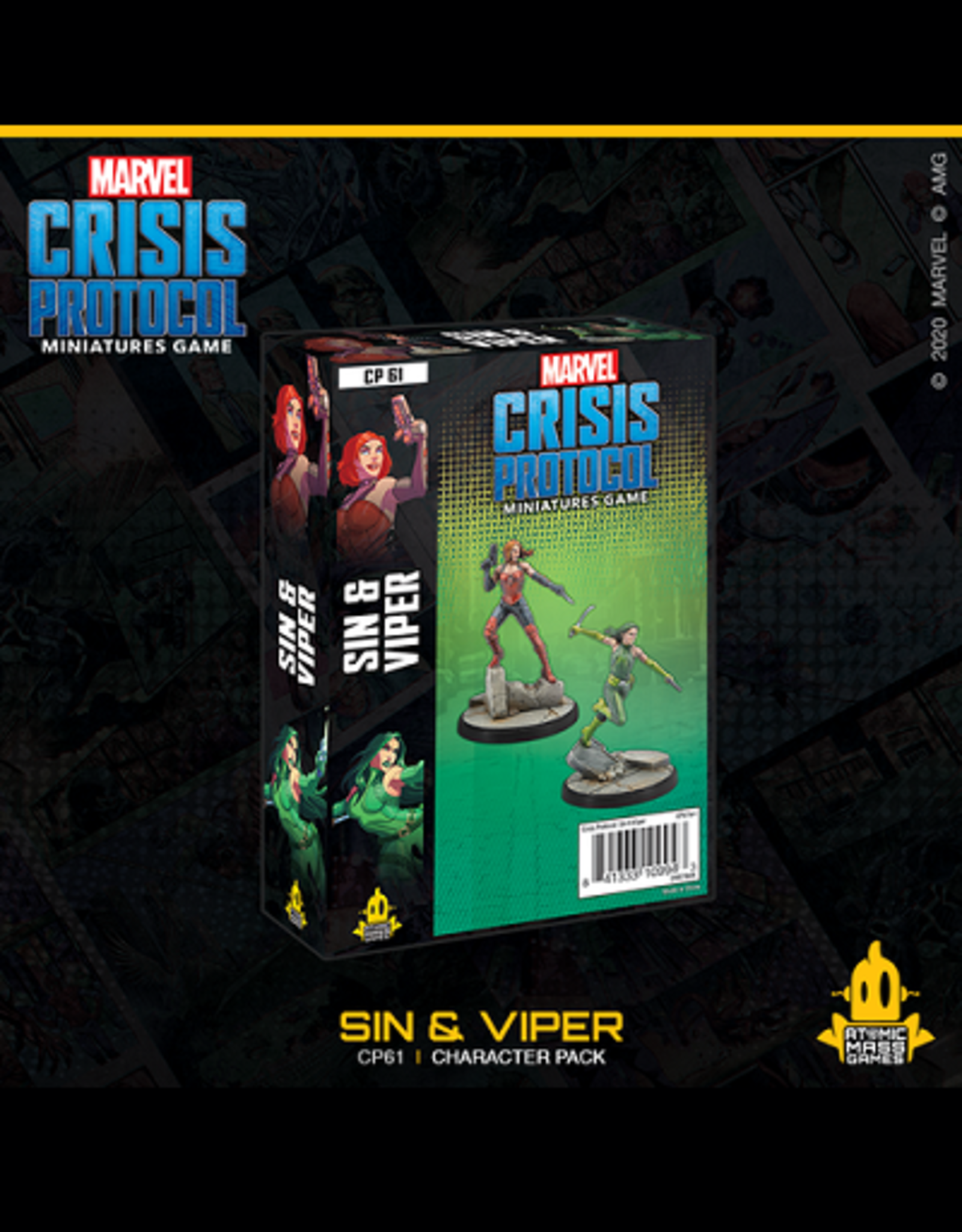 Atomic Mass Games Marvel Crisis Protocol: Sin & Viper