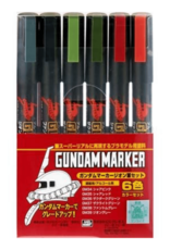 Mr. Hobby Gundam Marker Set (Zeon 6pk)