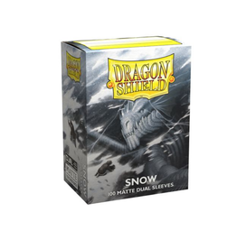 Dragon Shield Sleeves: Matte Dual - Snow (100)