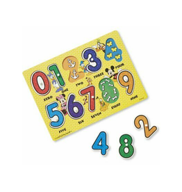 Melissa and Doug Numbers Wooden Peg Puzzle (Mickey Mouse)