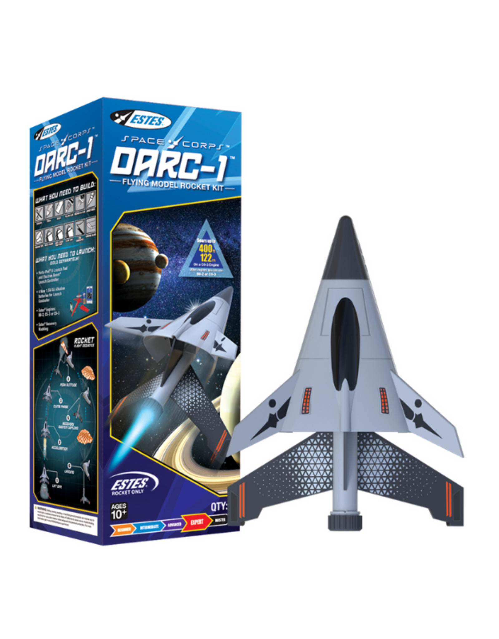 Space Corps Darc-1 Flying Model Rocket Kit