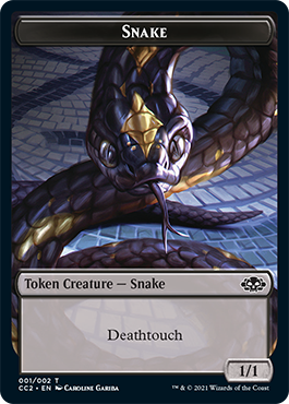 Commander Collection: Black 13 Snake Token