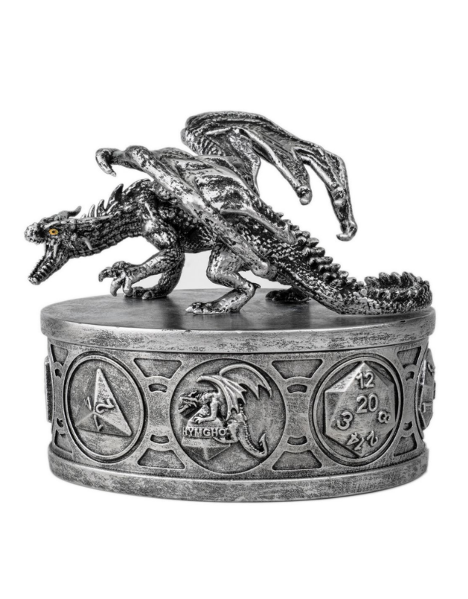 Hymgho Dragon Guardian Dice Box (Silver)