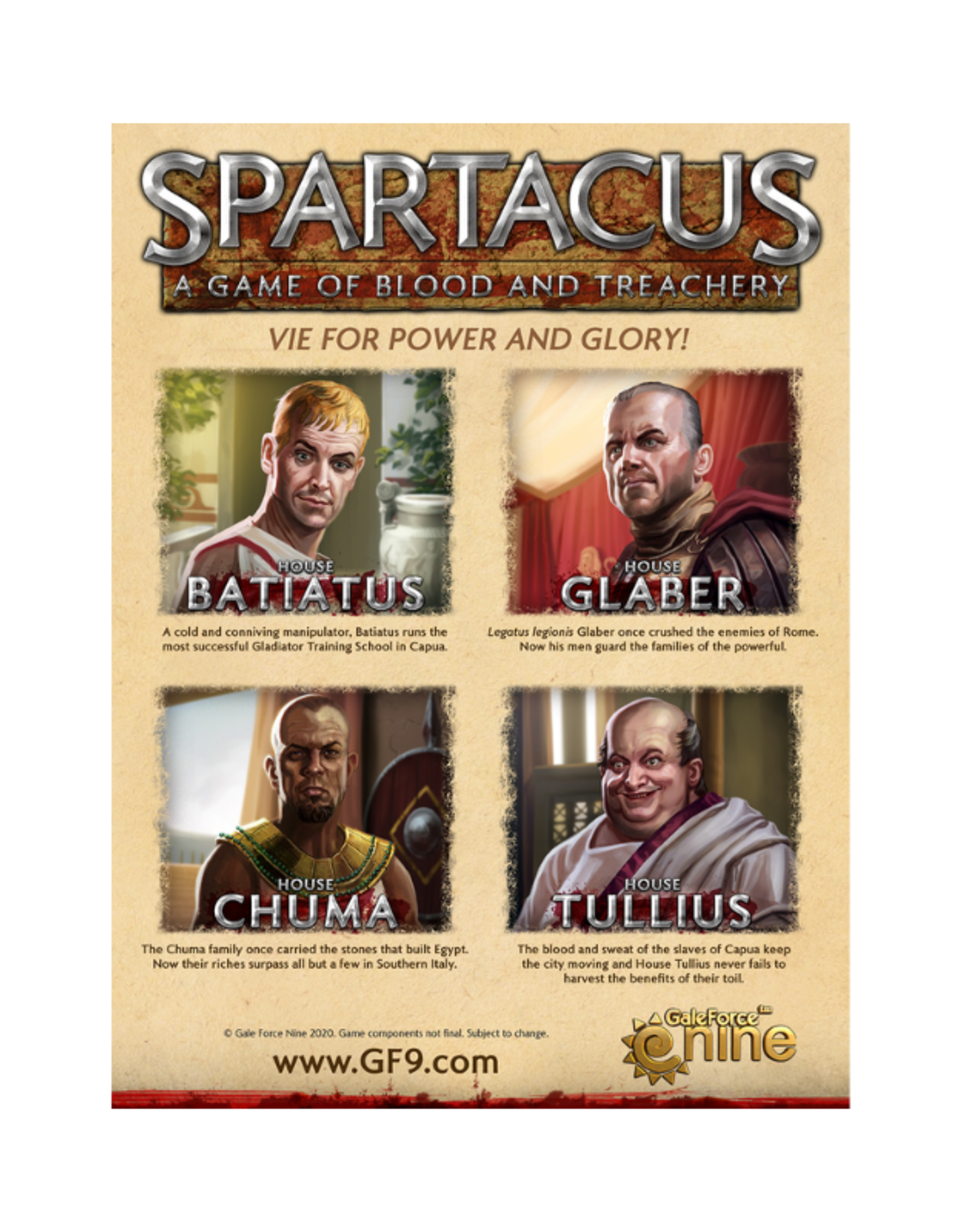 Spartacus: A Game of Blood and Treachery - Family Fun Hobbies