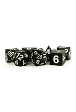 Polyhedral Dice Set: Sharp Edge - Gold Scatter