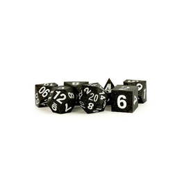 Polyhedral Dice Set: Sharp Edge - Gold Scatter