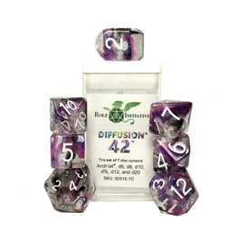 Role 4 Initiative Polyhedral Dice Set: Diffusion - Forty Two