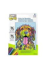 Dimensions Colorful Dog - Pencil by Number