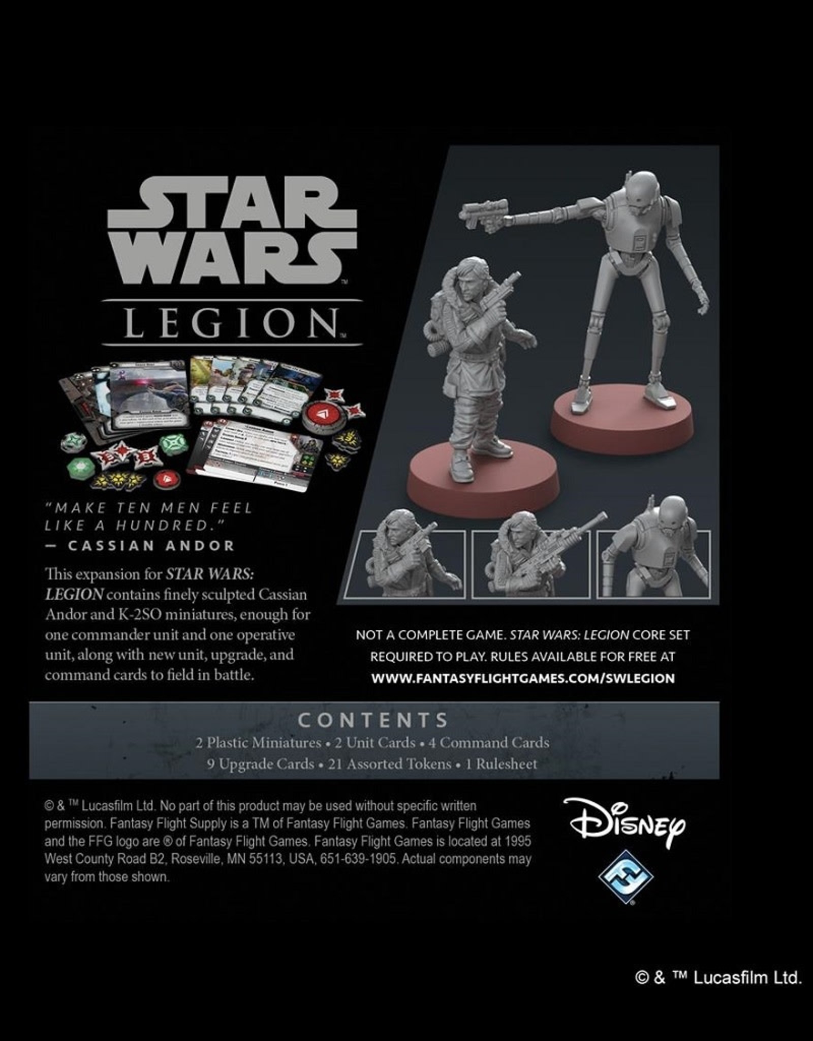 Atomic Mass Games Star Wars Legion: Cassian Andor and K-2S0