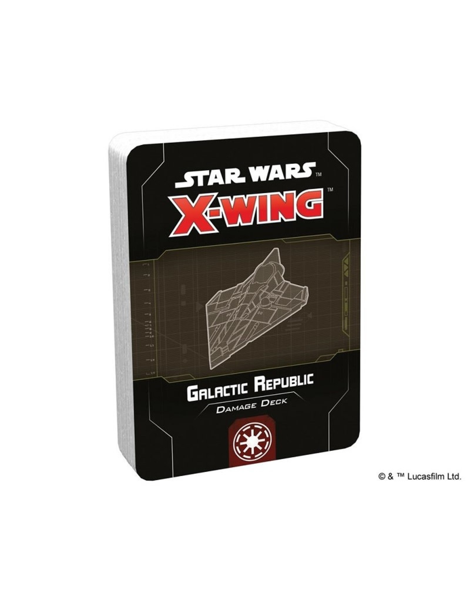 Atomic Mass Games Star Wars X-Wing: Galactic Republic Damage Deck - 2nd Edition