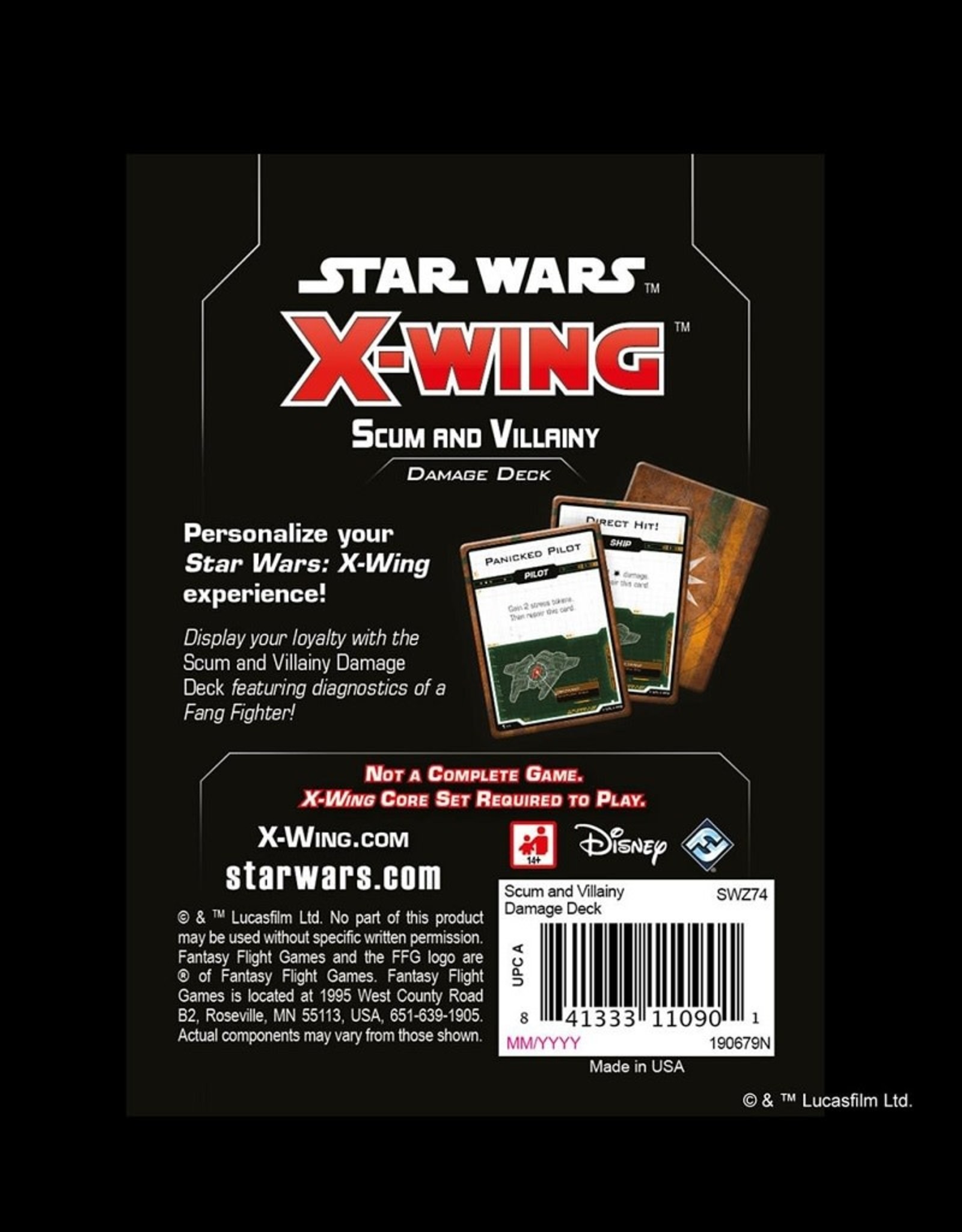 Atomic Mass Games Star Wars X-Wing: Scum and Villany Damage Deck - 2nd Edition
