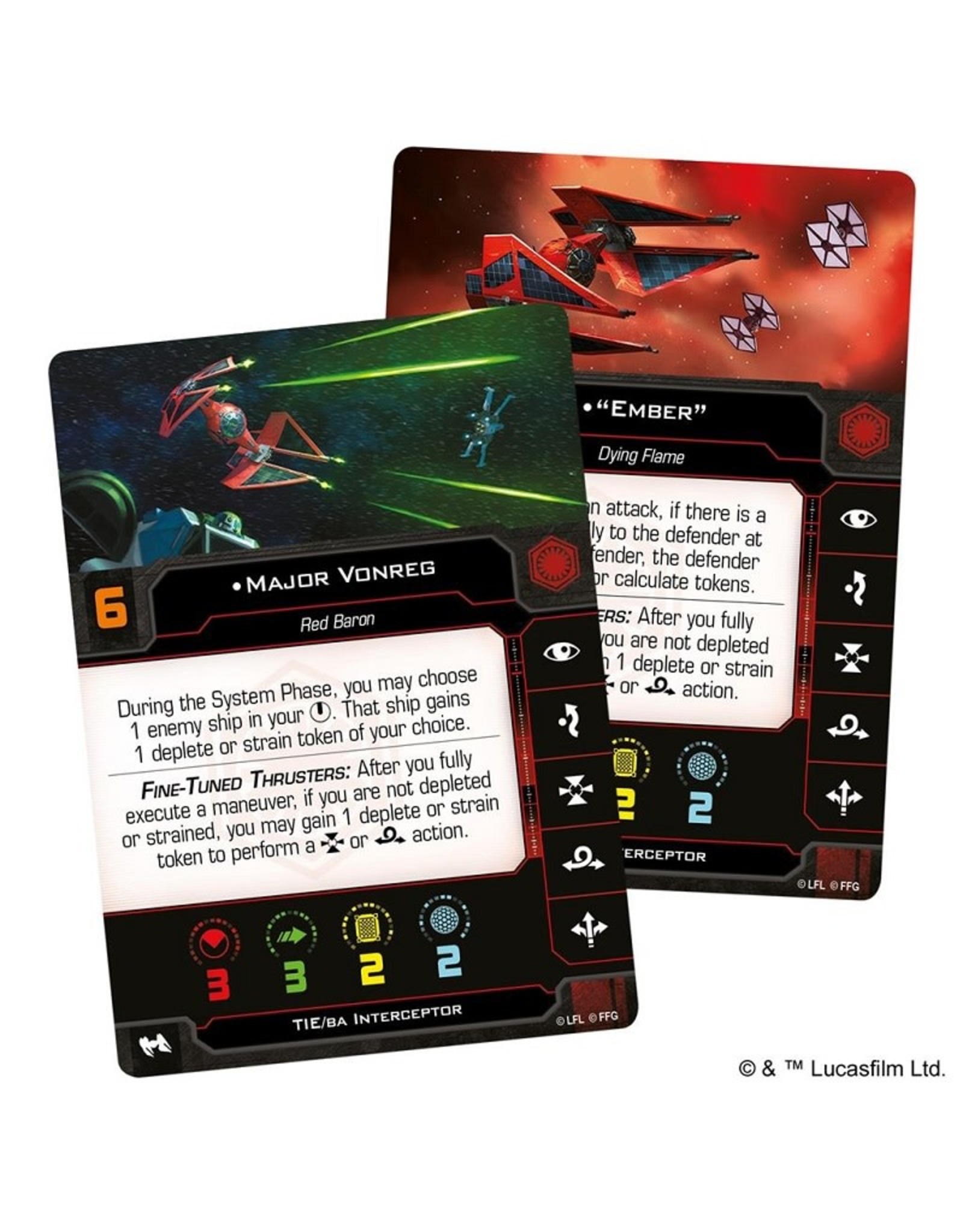 Atomic Mass Games Star Wars X-Wing: Major Vonreg's TIE - 2nd Edition