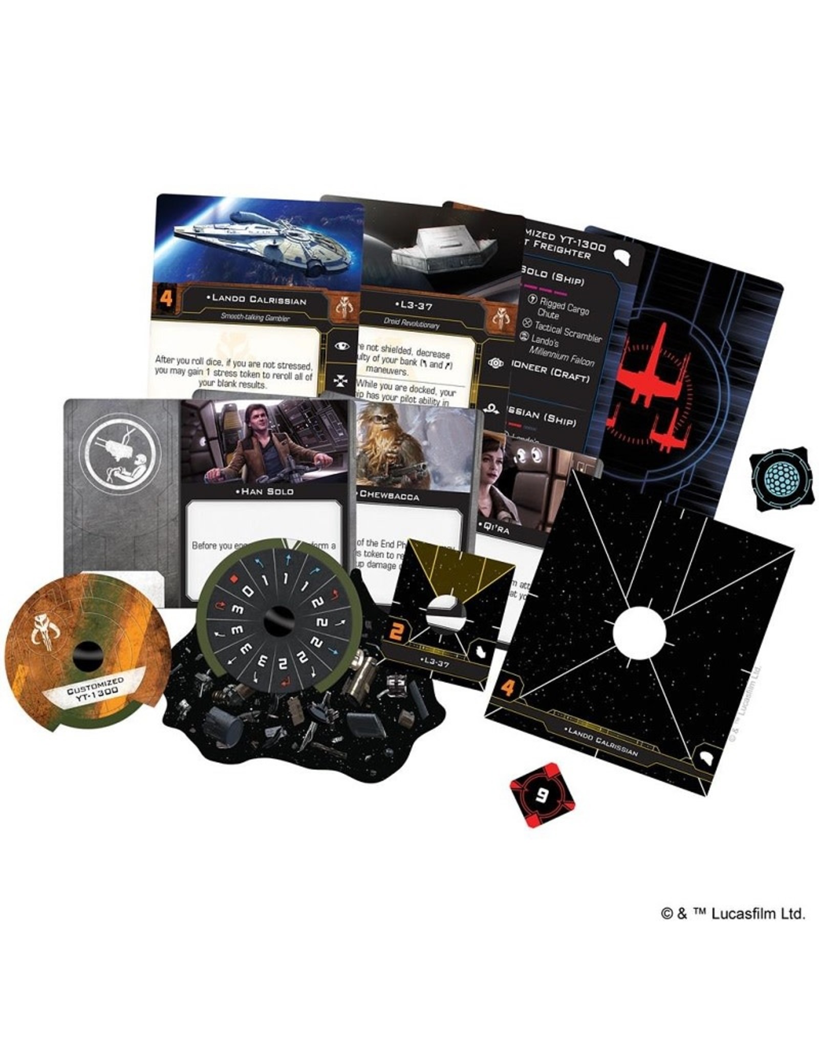 Atomic Mass Games Star Wars X-Wing: Lando's Millenium Falcon - 2nd Edition