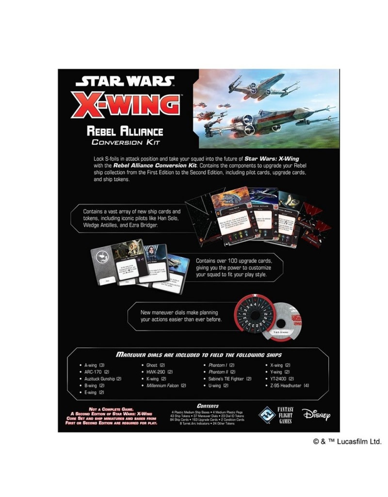 Atomic Mass Games Star Wars X-Wing  - Rebel Alliance Conversion Kit - 2nd Edition