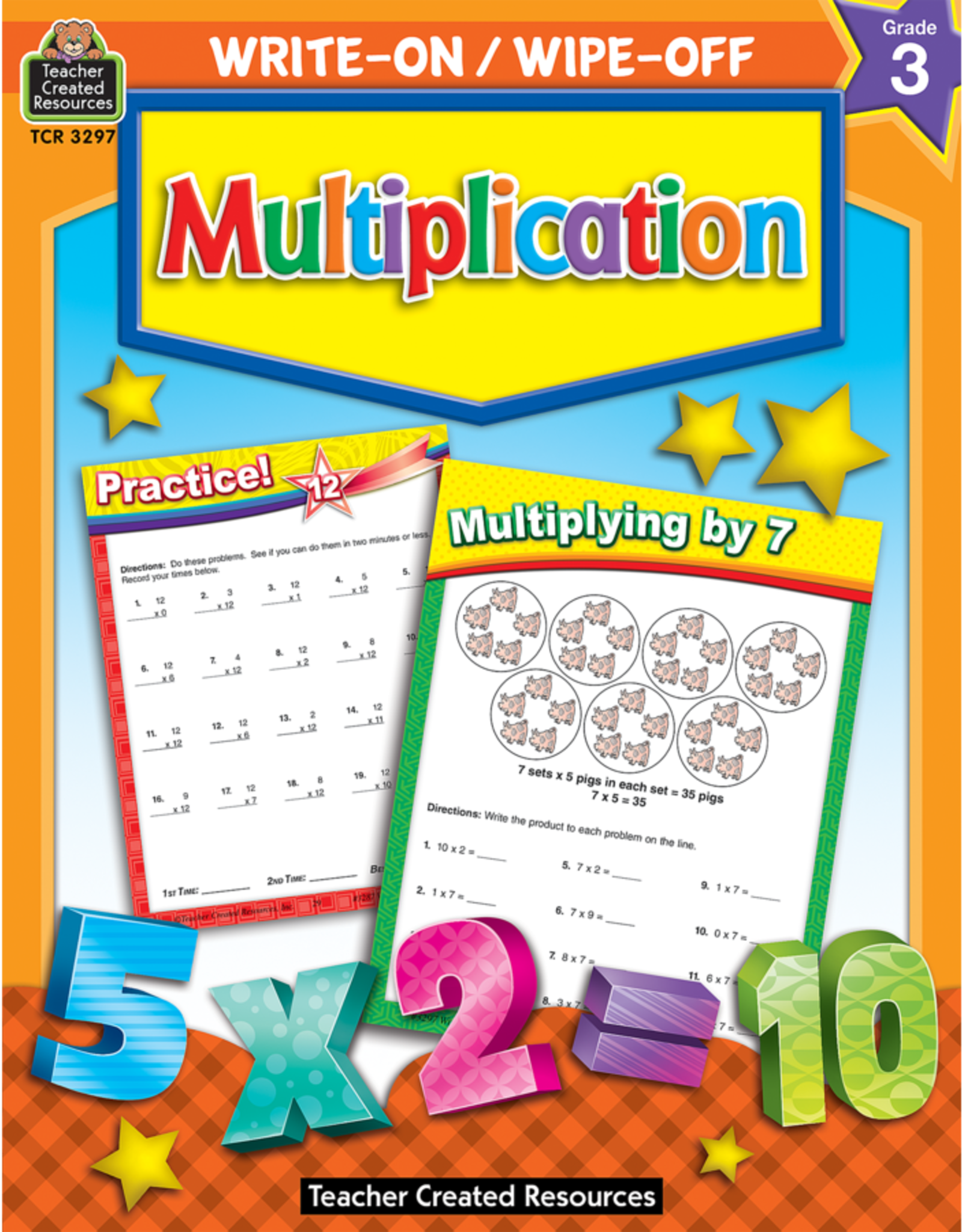 Teacher Created Resources Multiplication Write-On Wipe-Off Book