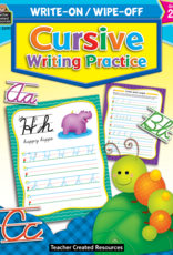 Teacher Created Resources Cursive Writing Practice Write-On Wipe-Off Book