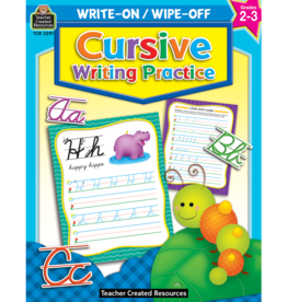 Teacher Created Resources Cursive Writing Practice Write-On Wipe-Off Book