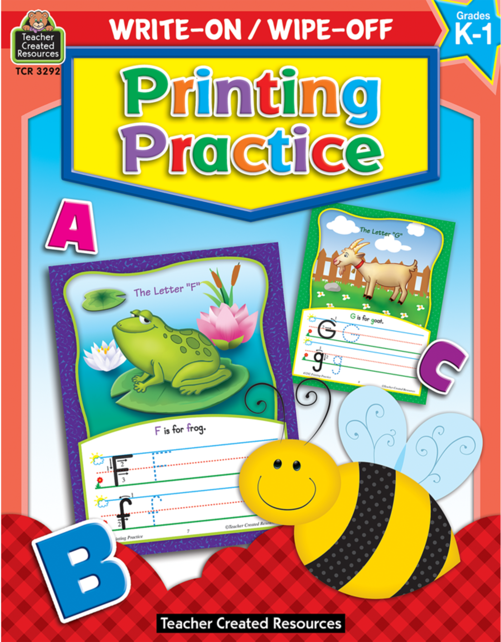 Teacher Created Resources Printing Practice Write-On Wipe-Off Book