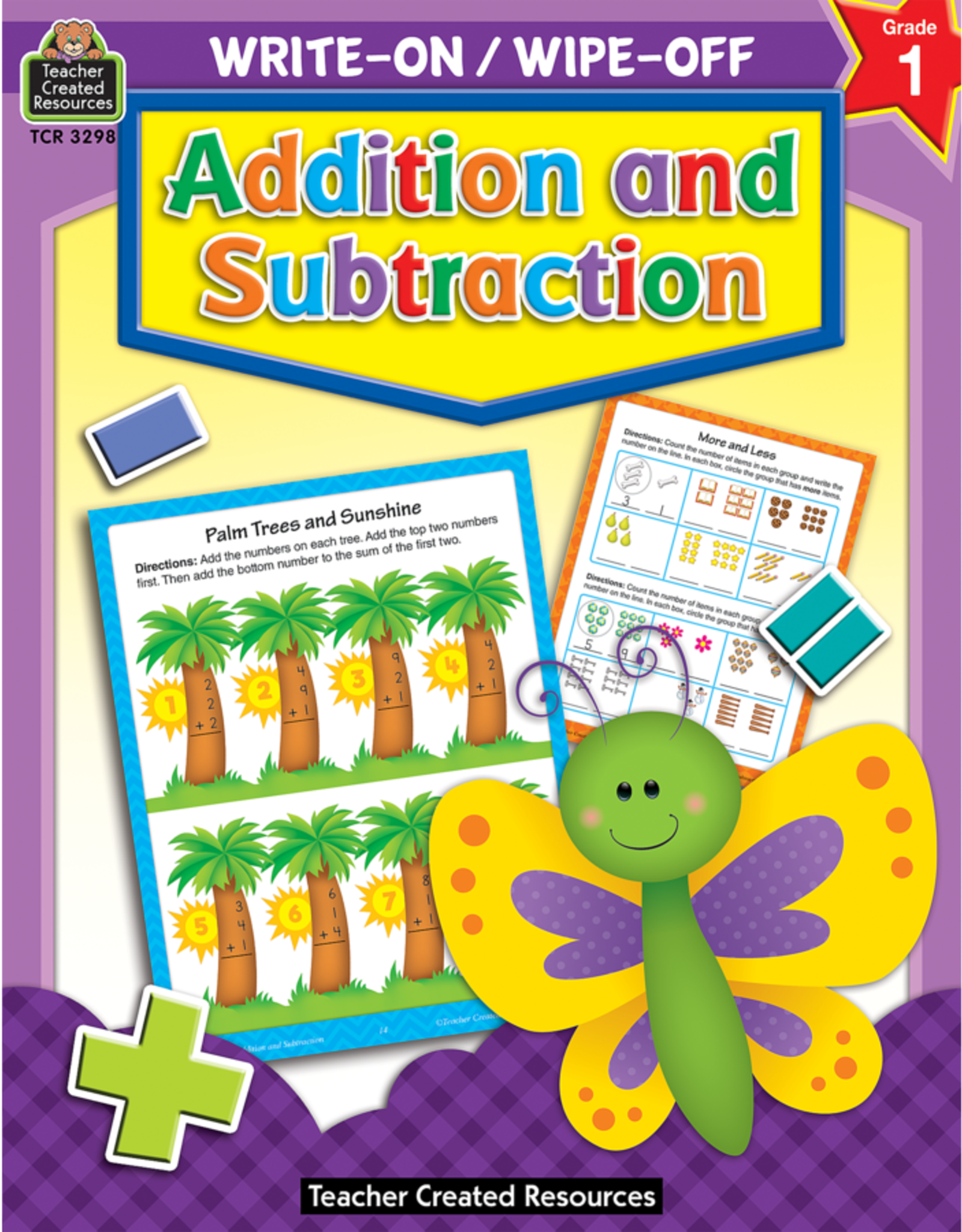 Teacher Created Resources Addition and Subtraction Write-On Wipe-Off Book