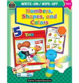 Teacher Created Resources Numbers, Shapes and Colors Write-On Wipe-Off Book