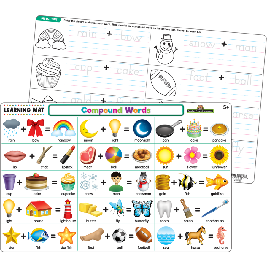 Compound Words Learning Mat Family Fun Hobbies