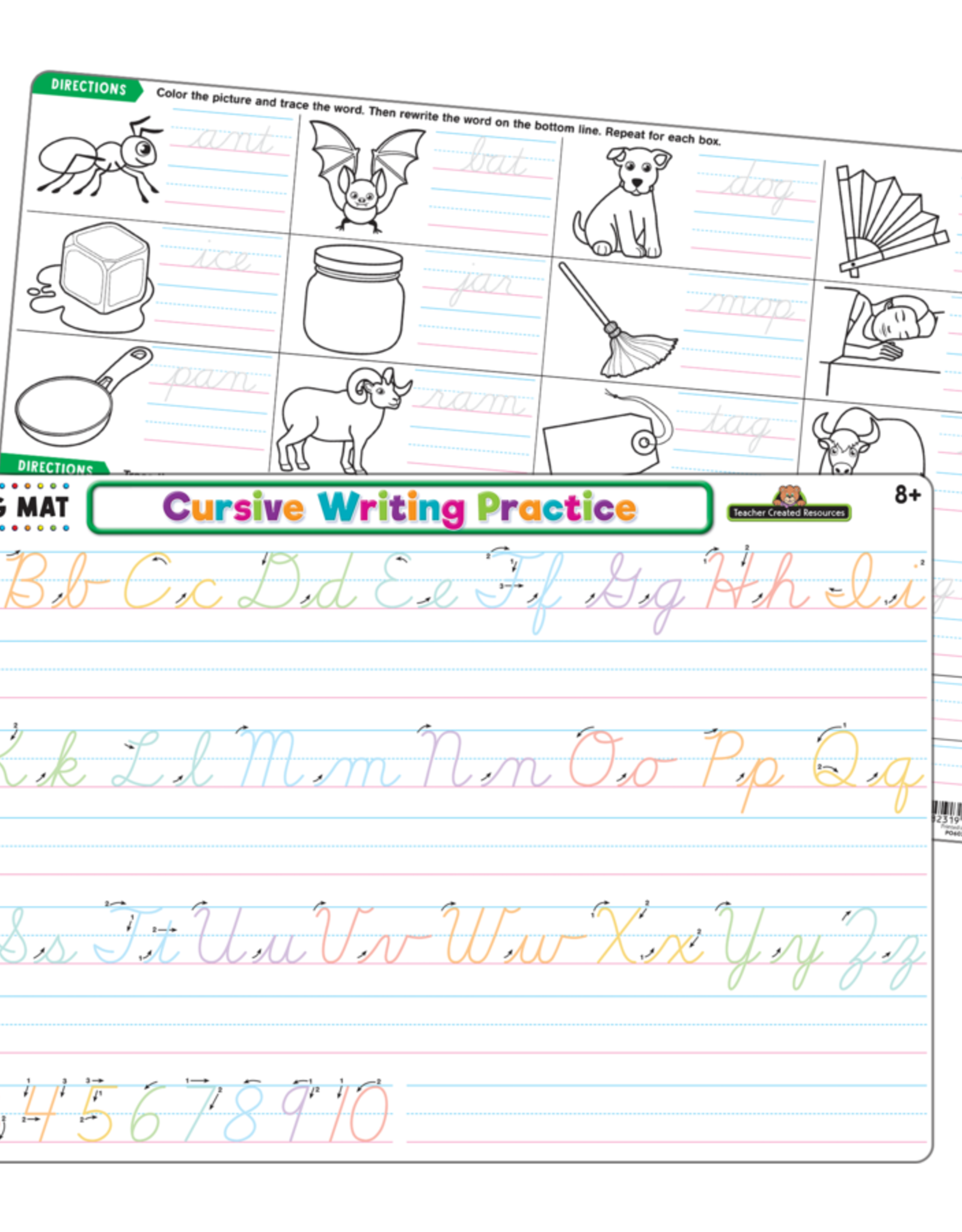 Teacher Created Resources Cursive Writing Practice Learning Mat