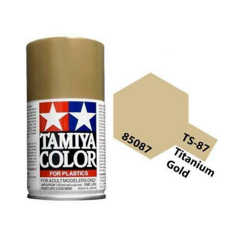 Tamiya TS-84 Metallic Gold Lacquer Spray Paint (100ml)
