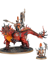 Games Workshop Fyreslayers Auric Runefather on Magmadroth