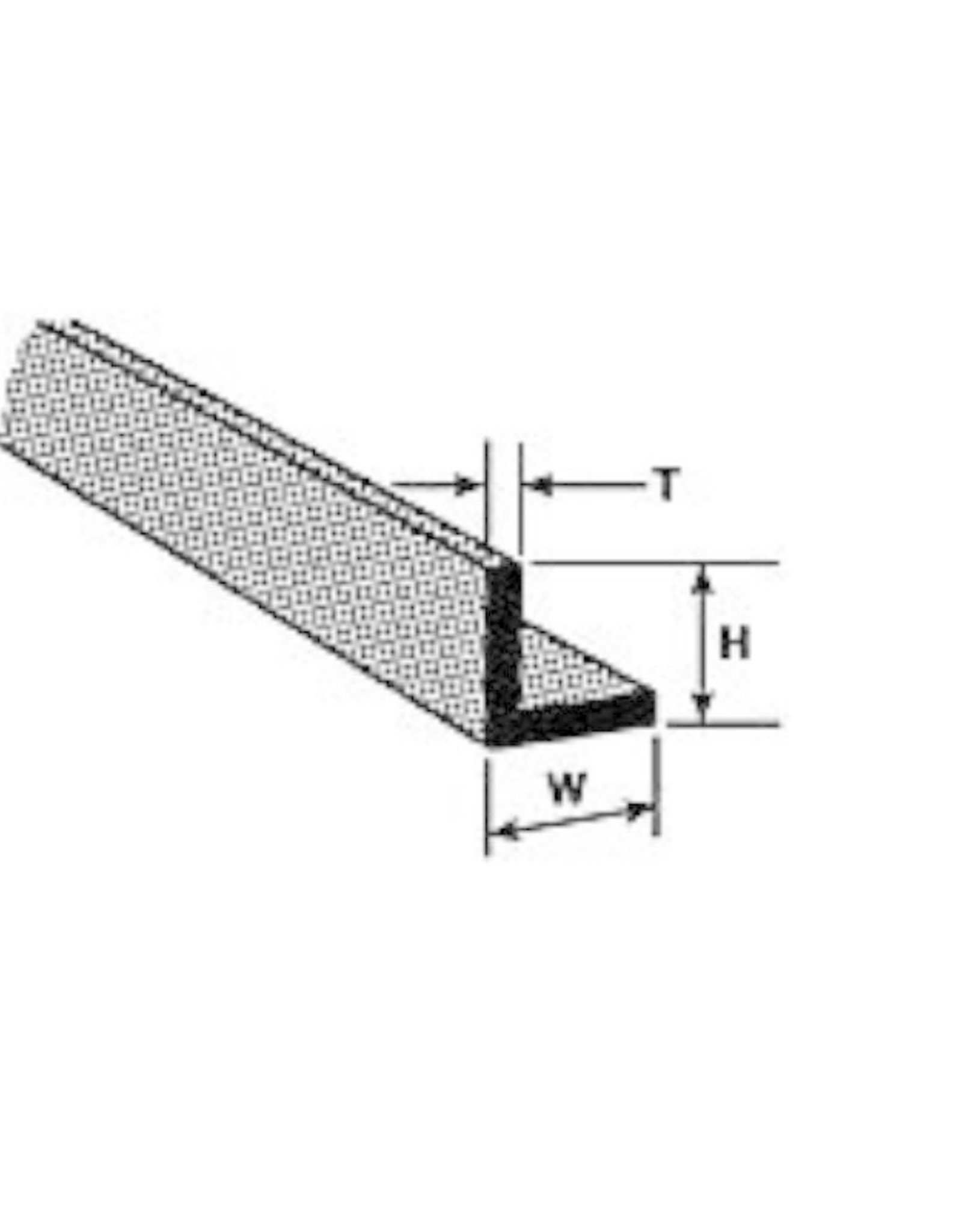 ABS Angle (1/4", 4 pieces)