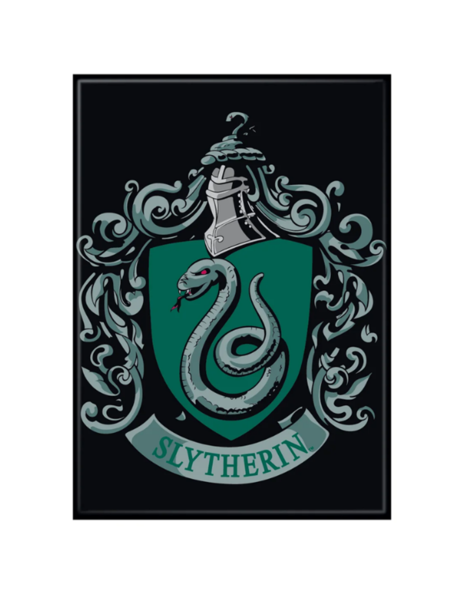 Harry Potter House Slytherin Crest Edible Cake Topper Image