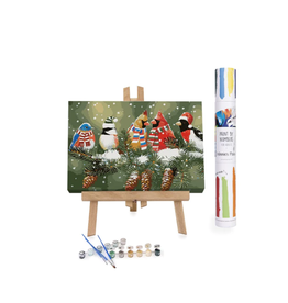 Winnie's Picks Paint by Numbers: Festive and Christmassy Birds - 16x24