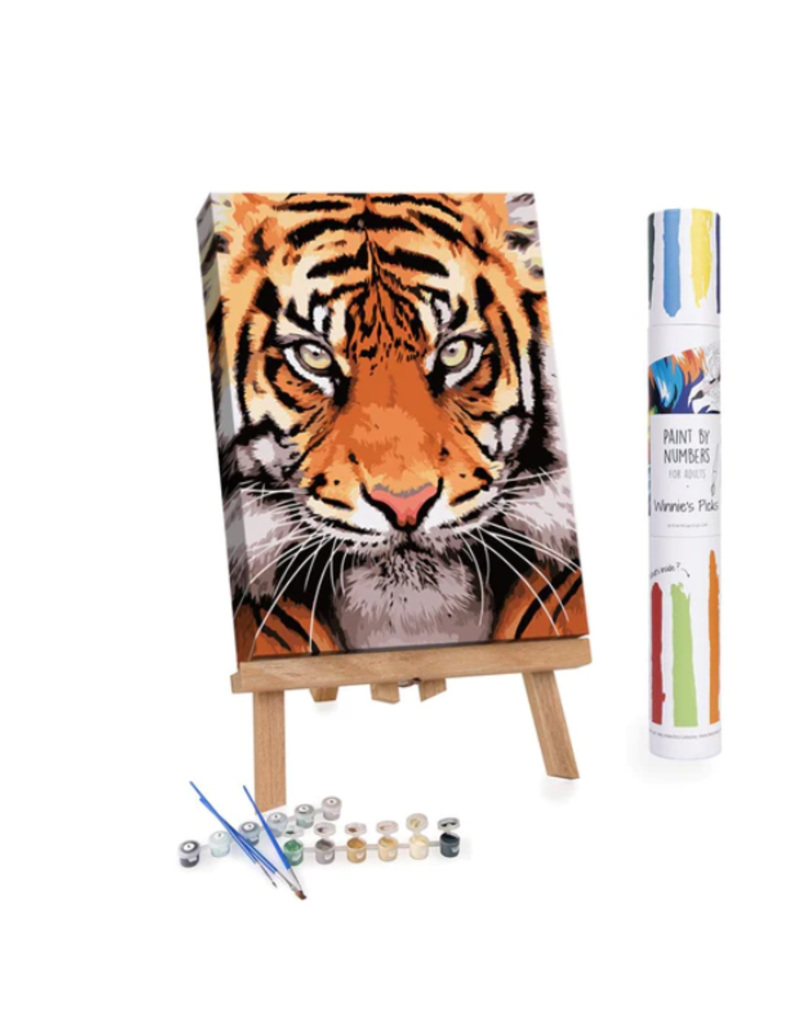 Winnie's Picks Paint by Numbers: Tiger Face - 20x16